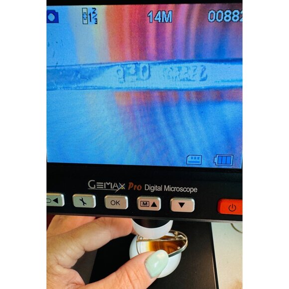 Estate Sterling Silver 925 Large Agate Custom Handmade Pendant, Made in Israel - Picture 10 of 10